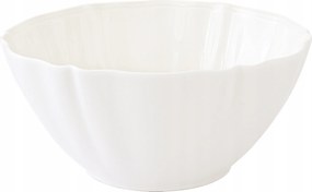 Porcelán tál 12cm Perle Bianco tál az Easy Life-tól hullámos perem