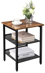 Kisasztal ELDUR barna/fekete