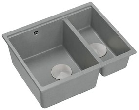 gránit mosogató Logan 150 Grey Metallic