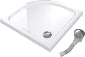 Zuhanytálca Félköríves 100x100 Slim Alacsony 5 CM Fehér Szifon