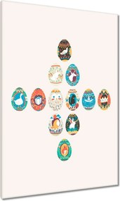 Vászonkép 70x100 Húsvéti húsvéti tojások