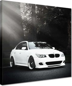 Vászonkép 30x30 Fehér Bmw Szürke Autó