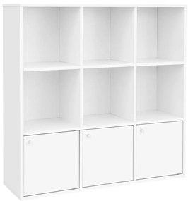 DOVARO fehér könyvespolc