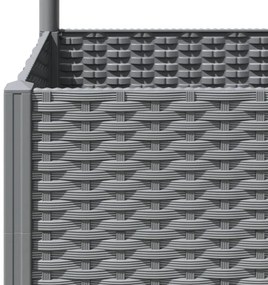 világosszürke PP rácsos kerti ültetőláda 80 x 40 x 136 cm