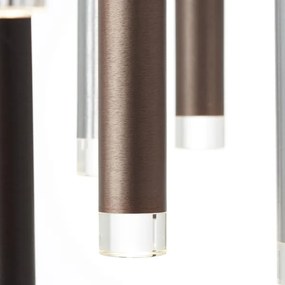 Brilliant -LED dimmelhető kábeles függőlámpa CEMBALO LED/70W/230V króm/fekete/barna