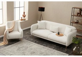 Fehér kinyitható kanapé 210 cm Simena – Balcab Home