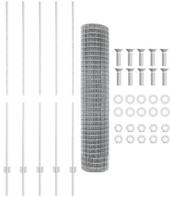 Európai Kerítés Szett 2 db Horganyzott acél 10 m Tartós