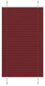 pliszírozott redőny Bordeaux piros 80x100 cm szövetszélesség