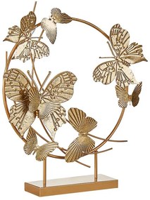 Arany Pillangó Dekorfigura BERYLLIUM Beliani