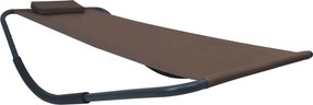 vidaXL barna acél kerti ágy 200 x 90 cm