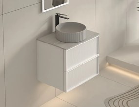 AREZZO design SAVONA 60 cm-es alsószekrény 2 fiók, matt fehér