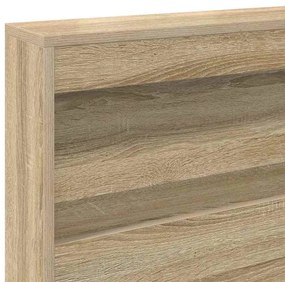 Tároló fejtámla polcokkal tárolóval sonoma tölgy 150 cm Faanyag