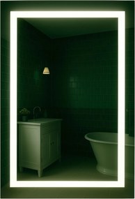 Led Tükör 40X50 CM Led Háttérvilágítás Luna Kapcsoló Nélkül