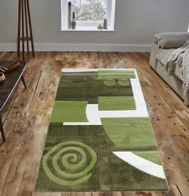 Mátra Modern Zöld Futószőnyeg 80 x 300 cm