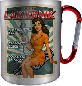 Fém Bögre Lakkozó Jam Egy Lakkozó Bögre Karabinerrel