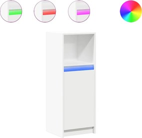 vidaXL fehér szerelt fa tálalószekrény LED-del 38 x 34 x 100 cm