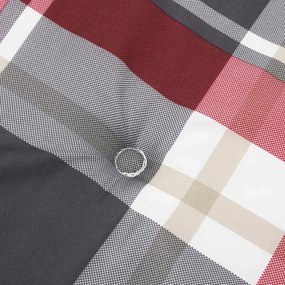 Székpárna Sakktábla 2 pcs Piros kockás minta 58 x 77 x 4.5 cm