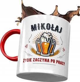 Piros Bögre Mikulás Kollégáknak Ajándék Nyomtatott Fotóval