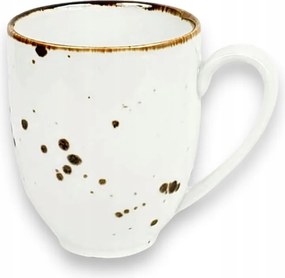 6 db-os bögre szett Bogucice Cottage White 400ml Porcelán Alumínium