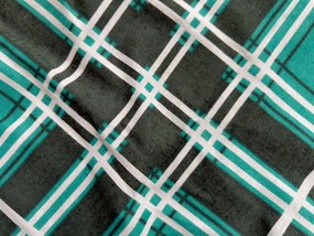 Flanel ágyneműhuzat KOCKA zöld Ágyneműhuzat mérete: 70 x 90 cm | 140 x 200 cm