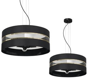 Csillár zsinóron ULTIMO 3xE27/60W/230V fekete