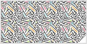 Szélvédőfólia Adatvédelem Absztrakt geometria 200x100