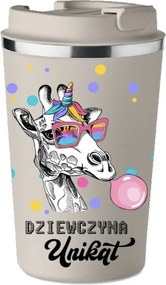 Prémium Termo Bögre bézs Női Ajándék Lány Egyedi KT_444_b