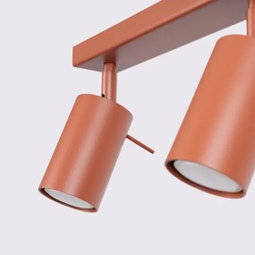 Sollux SL.1508 - Spotlámpa RING 3xGU10/10W/230V piros