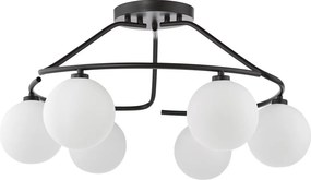 Dar Lighting modern mennyezeti lámpa luana fehér matt fekete darlua6422