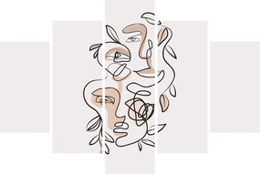 Kép - Line art arckezelés (150x105 cm)