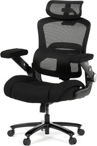 KA-N1313 fekete szövet irodai szék hinta mechanizmussal