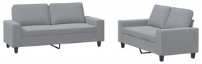 2 részes világosszürke szövet ülőgarnitúra