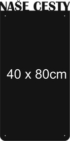 Mágneses tábla utazáshoz, nyaraláshoz, 40x80cm, še cesty