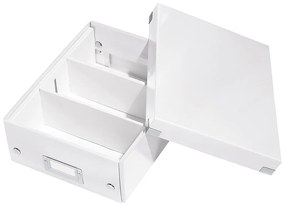 Office fehér rendszerező doboz, hossz 28 cm Click&Store - Leitz