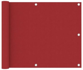 piros oxford-szövet erkélyparaván 75 x 300 cm