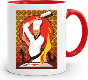 Piros Bögre Szakácsnak, fényképes nyomattal