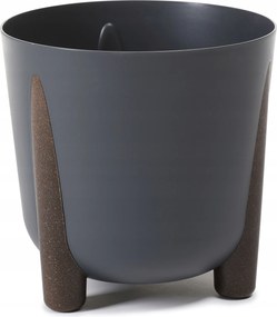 Műanyag kaspó Frida Eco Recycled 30 antracit Lamela