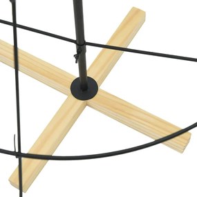 Karácsonyi kúp fa állvánnyal Fekete 150 cm Acél