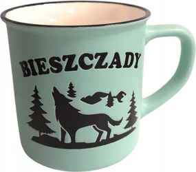 Bieszczady Kerámia Bögre 400 ml Menta Színű