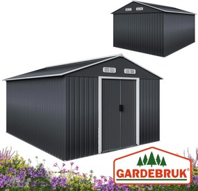 Deuba Kerti ház - 312x257x178 cm - antracit színben