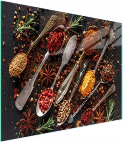 Üveg Vágódeszka 52x30 Fűszerek Edzett Üveg