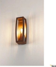 SLV 230657 MERIDIAN Modern Kültéri Fali Lámpa Rozsdás E27 IP54