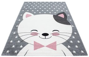 Rózsaszín-szürke gyerek szőnyeg 80x150 cm Kids – Ayyildiz Carpets