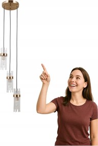 Függő lámpa Taraso PND-40760-3-HBR Italux