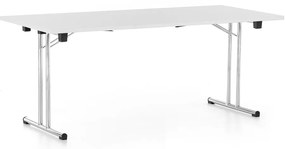 Összecsukható asztal 180 x 80 cm, világosszürke
