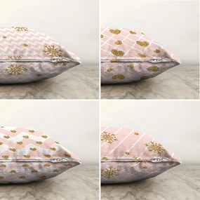 Karácsonyi mintás textil párnahuzat szett 4 db-os 43x43 cm – Mila Home