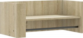 vidaXL sonoma tölgy színű szerelt fa fali polc 70,5 x 35 x 30,5 cm