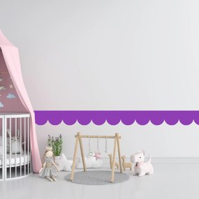 PIPPER. Textil öntapadó tapéta - Mini Ív - Lila színű Szín: Sötét