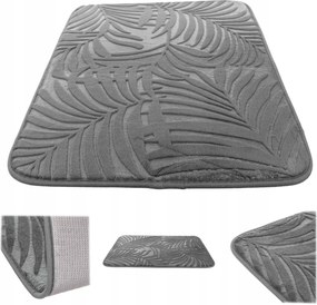 Fürdőszobaszőnyeg Csúszásgátló Puha 70x45,5 cm Nedvszívó Szőnyeg Fekete