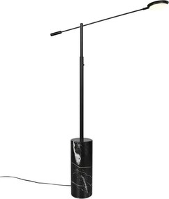 Fekete LED állólámpa (magasság 145 cm) Fiore – Trio Select